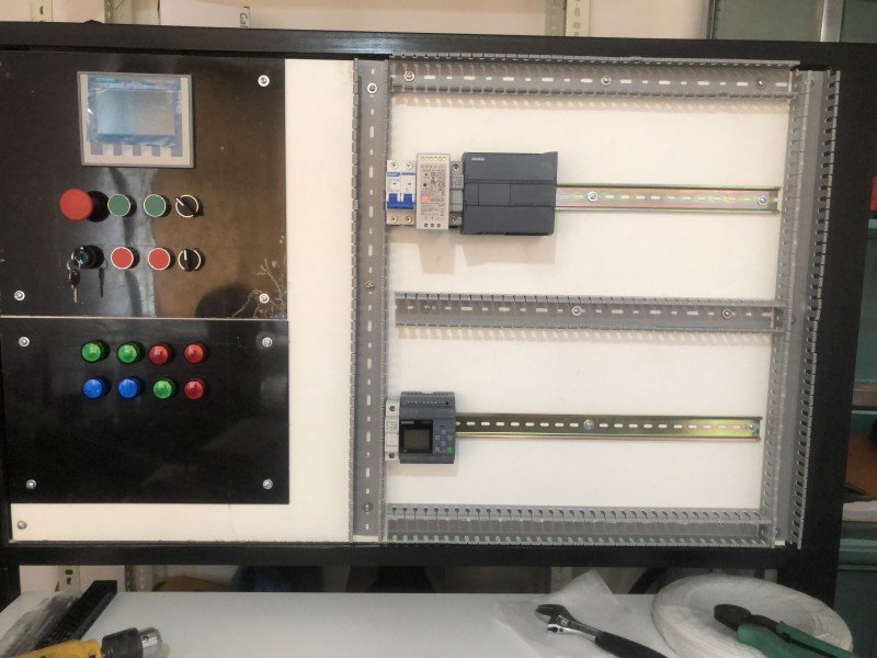 MODULO DE PRACTICAS PLC S7-1200 Y PLC LOGO V8  
