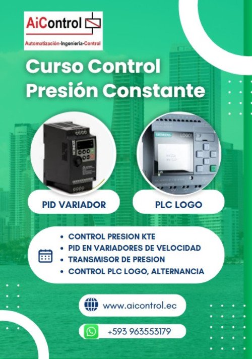 Presión Constante LOGO V8 y Variador de Velocidad  