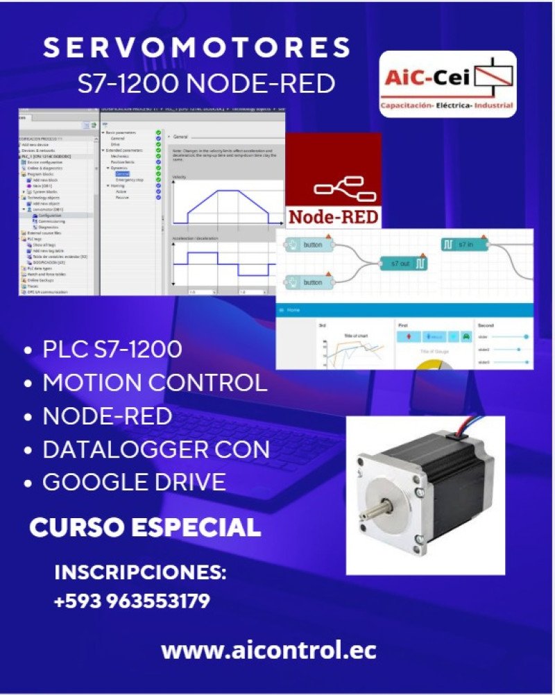 SERVOMOTORES S7-1200 NODE-RED